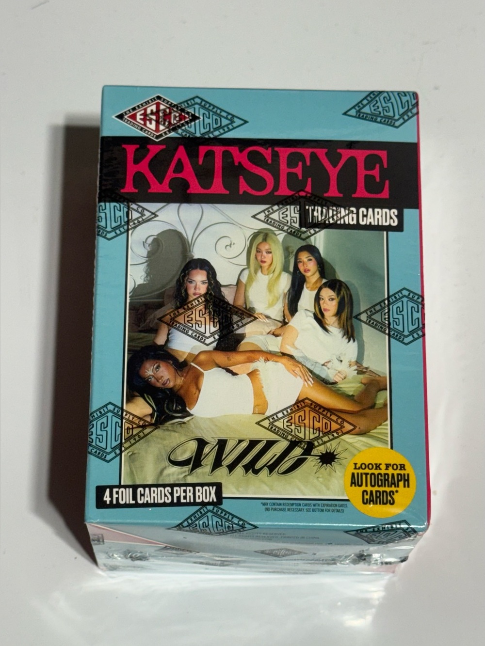 Katseye Wild Trading Cards Box  4 Packs-10 Cards Per Pack.